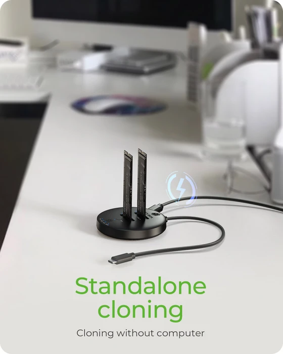 RaidSonic Icy Box IB-1612MCL-C31 Klon- und DockingStation für 2x M.2 NVMe SSD, USB-C 3.1