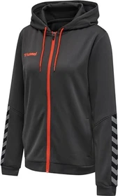 hummel Authentic Poly Zip Hoodie asphalt (Damen)