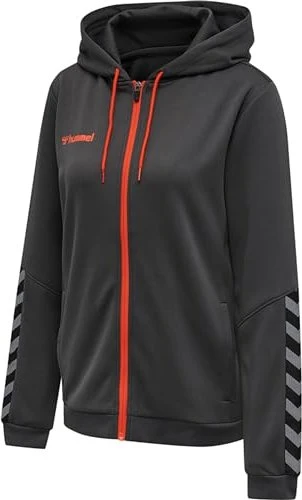 hummel Authentic Poly Zip Hoodie asphalt (Damen)