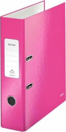 Leitz Qualitäts Ordner 2-Ring 180° WOW, 80mm, A4, pink