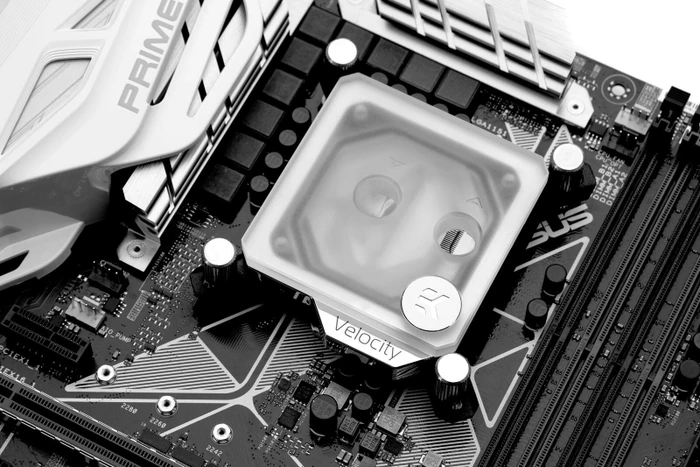EK Water Blocks Quantum Line EK-Quantum Velocity D-RGB, Nickel Frosted Acryl