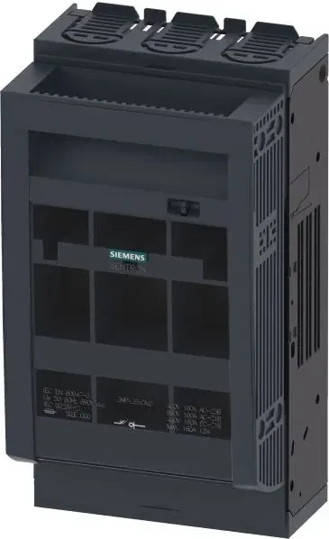 Siemens SENTRON Sicherungslasttrennschalter 3NP1, 3-polig, NH000, 160A
