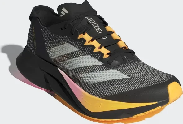 adidas Adizero Boston 12 core black/zero metallic/spark (Damen)