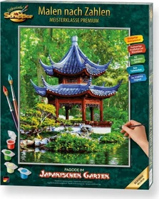 Schipper Arts & Crafts Malen nach Zahlen Pagode im japanischen Garten
