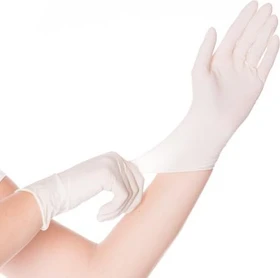 Franz Mensch Hygonorm Latex Skin Light Einweghandschuhe S weiß, 100 Stück