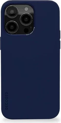 Decoded AntiMicrobial Silicone Back Cover für Apple iPhone 14 Pro Max navy peony