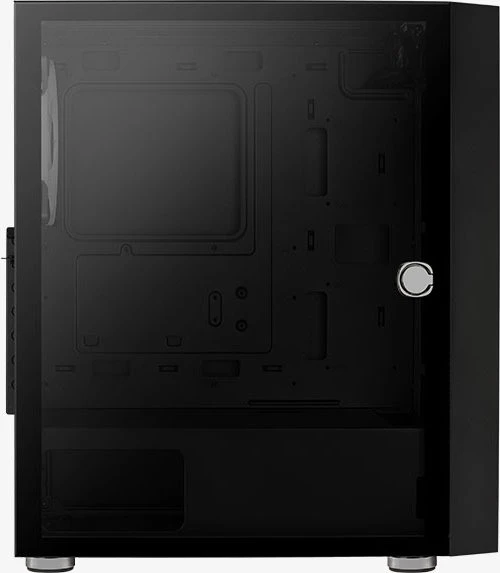 AeroCool Graphite ARGB, Glasfenster