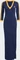 adidas Adicolor Classics 3-Streifen Maxi Kleid night indigo/crew orange (Damen) Vorschaubild