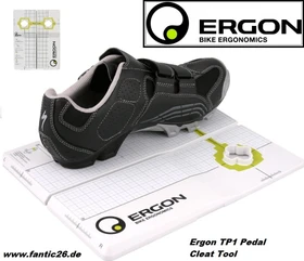 Ergon TP1 Shimano SPD Cleats Einstellhilfe