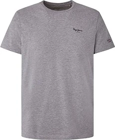 Pepe Jeans Logodruck Slim Fit T-Shirt kurzarm marl grey (Herren)