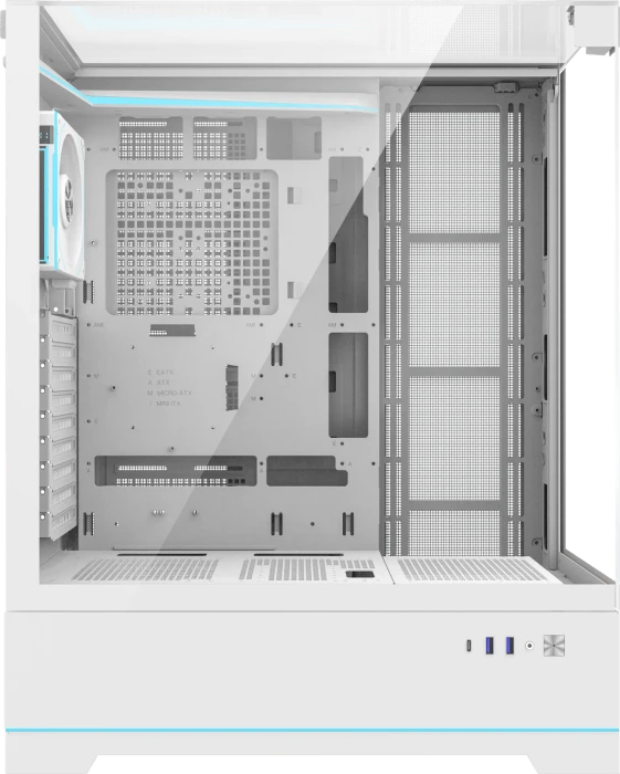 DarkFlash DY450L Pro White, Glasfenster