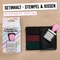 trodat Creative Mini Handstempel mit 12 Abdrucken "Nette Botschaften" inkl. 3-farbigem Kissen, 30x5mm, pastell rosa, 2er-Set Vorschaubild
