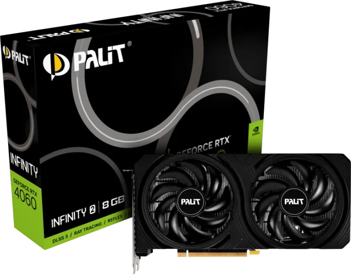 Palit GeForce RTX 4060 Infinity 2, 8GB GDDR6, HDMI, 3x DP