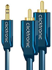 Clicktronic Casual 3.5mm Klinke/Cinch Audio Kabel 2m