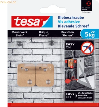 tesa Klebeschraube für Mauerwerk und Stein