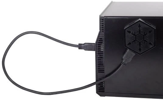 SilverStone EP01 USB-Hub, 4x USB-A 3.0, USB micro-B 3.0 [Buchse]