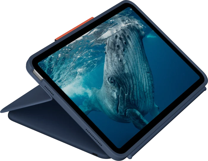 Logitech Rugged Combo 4c Touch für iPad 10/iPad 11 A16, Classic Blue, CH