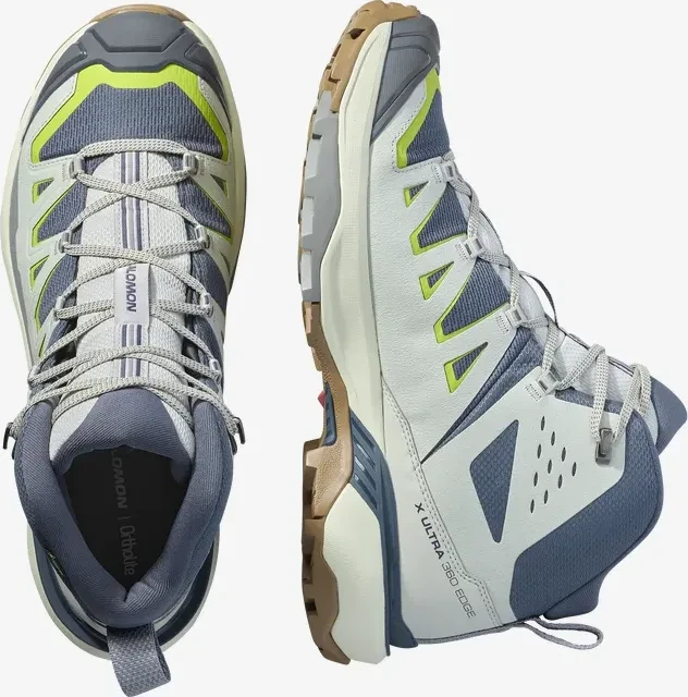 Salomon X Ultra 360 Edge Mid GTX turbulence/metal/dark citron (Herren)