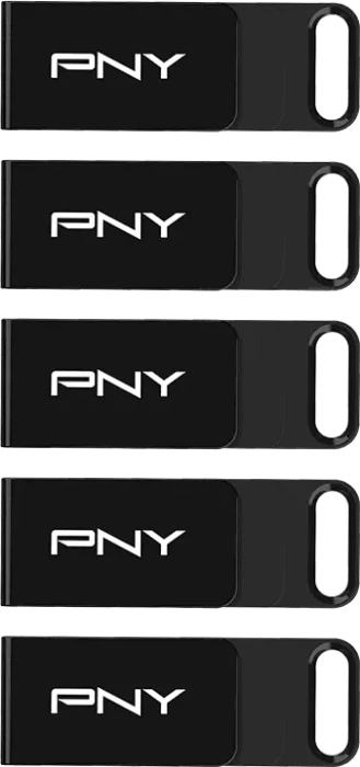 PNY Elite Type-C 64GB, USB-C, USB 3.2 Gen 1×1, 5er-Pack