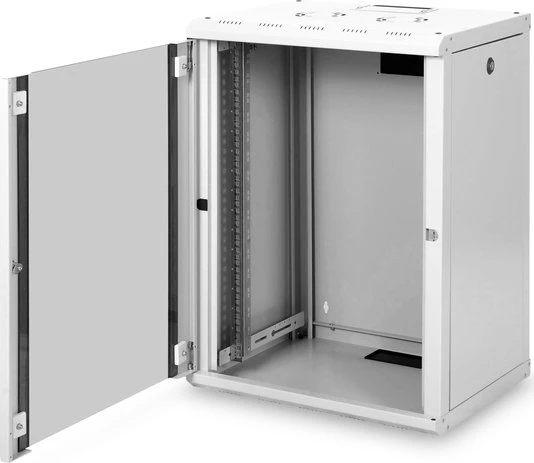 Digitus Professional Unique Serie Wandschrank 16HE, Sicherheitsglastür, IP2X, grau, 450mm tief