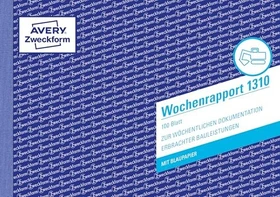 Avery-Zweckform Wochenrapport, A5 quer, 100 Blatt