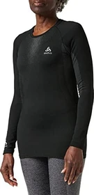 Odlo Performance Warm Funktionsshirt langarm black/odlo concrete grey (Damen)