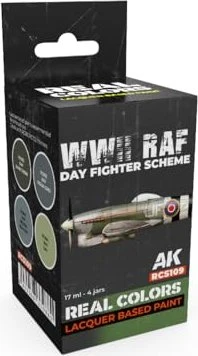 AK-Interactive 2nd Gen Real Colors WWII RAF Day Fighter Scheme Farbset, 4-tlg.