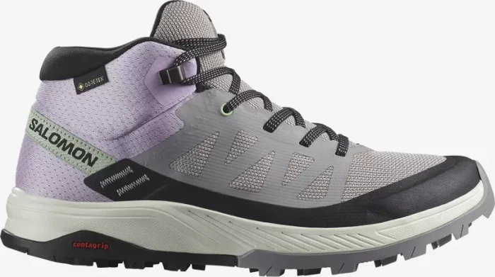 Salomon Outrise Mid GTX gull/orchid bloom/black (Damen)