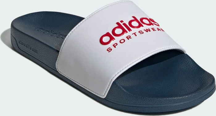 adidas Shower Adilette cloud white/better scarlet/team navy blue 2