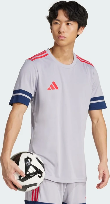 adidas Squadra 25 Trikot kurzarm glory grey/team navy blue 2/pure ruby (Herren)