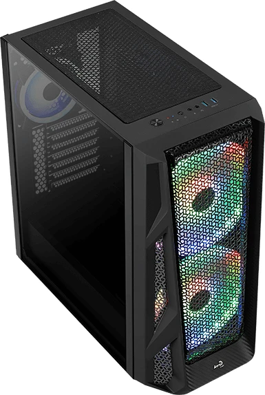 AeroCool AirHawk Duo ARGB, Glasfenster