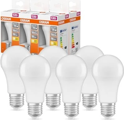 Osram Ledvance LED Star Classic A 75 10W/827 E27, 6 Stück