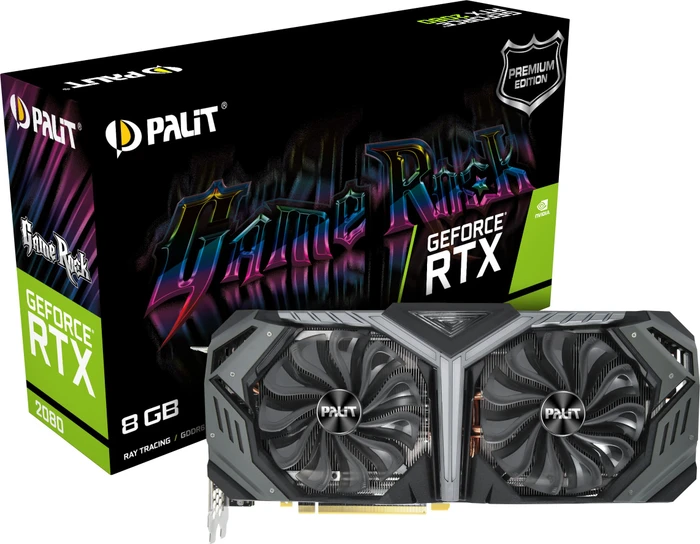 Palit GeForce RTX 2080 GameRock Premium, 8GB GDDR6, HDMI, USB-C, 3x DP