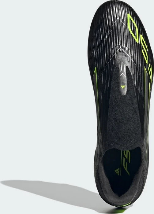 adidas F50 League Laceless FG/MG core black/iron metallic/lucid lemon
