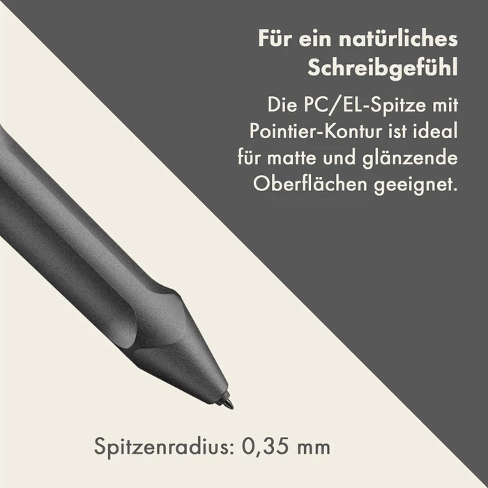 Lamy Z103 POM Ersatzspitzen mit runder Kontur für LAMY Safari Twin Pen EMR, schwarz, 4er-Pack