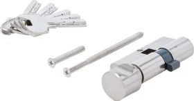 BGS technic Sicherheits-Türzylinder 60mm, mit Drehknauf