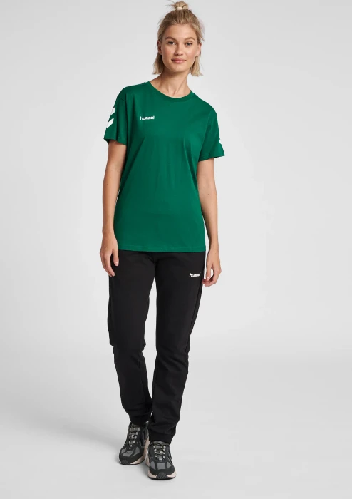 hummel GO Cotton T-Shirt kurzarm evergreen