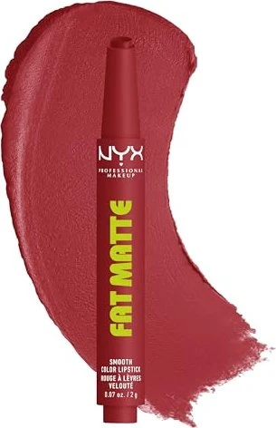 NYX Fat Matte Smooth Color Lipstick 09 mauve cloud, 2g