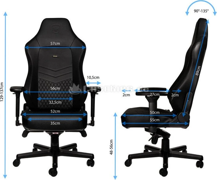 noblechairs Hero Gamingstuhl, schwarz