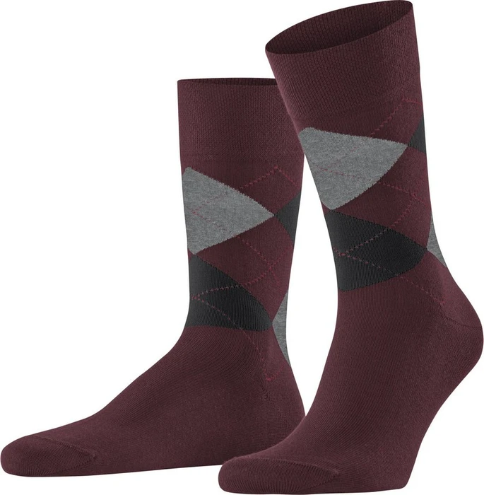 Falke Sensitive Argyle Socken bordeaux (Herren)