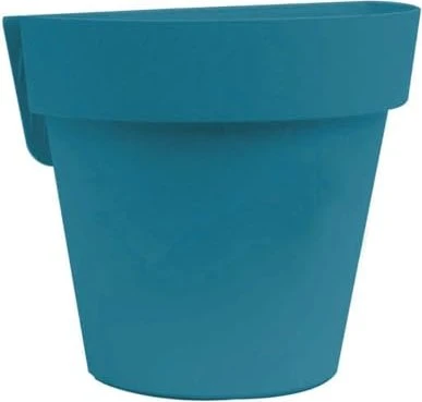 euro3plast Up Geländertopf halbrund 25cm blau