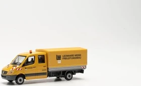 Herpa Mercedes-Benz Sprinter Doppelkabine Leonhard Weiss