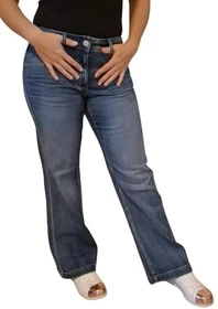 Herrlicher Edna Flared Jeans snake blue (Damen)