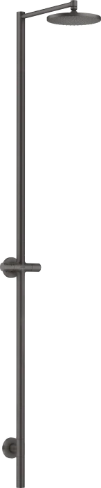 Hansgrohe AXOR Starck Nature Duschsäule mit Kopfbrause 240 1jet ohne Handbrause brushed black chrome