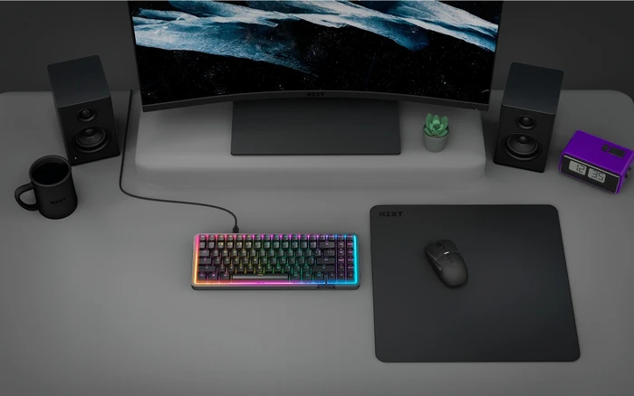 NZXT Zone Large Mouse Pad, 400x400mm, matt schwarz
