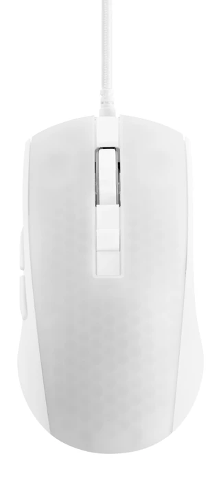 Deltaco WM87 RGB Ultralight Gaming Mouse weiß/transluzent, USB