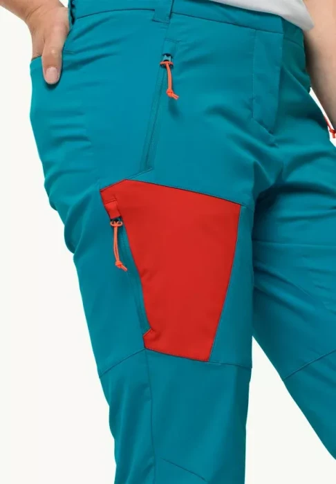 Jack Wolfskin Glastal Hose lang tile blue (Damen)