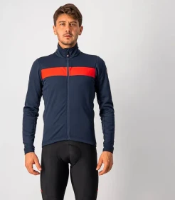 Castelli Raddoppia 3 Fahrradjacke savile blue/red reflex (Herren)