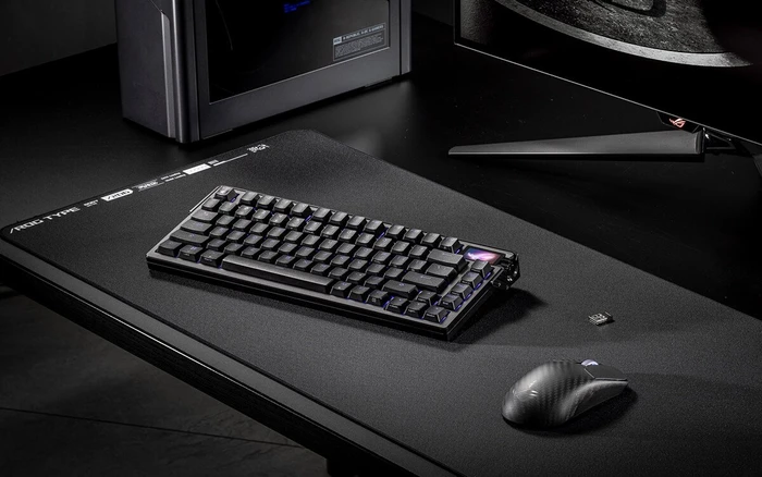 ASUS ROG Azoth Extreme Gaming Keyboard, PBT, hot-swap, ROG NX SNOW, USB/Bluetooth, ND