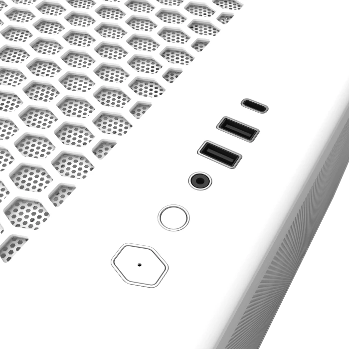 Cooler Master Elite 600 White, weiß, inkl. 4x Lüfter, Glasfenster